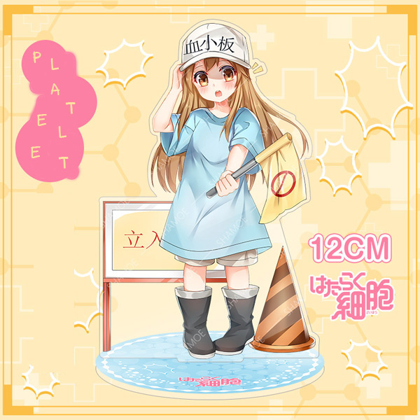 Hataraku Saibou Black - Platelet - Deka Acrylic Stand (Contents Seed)